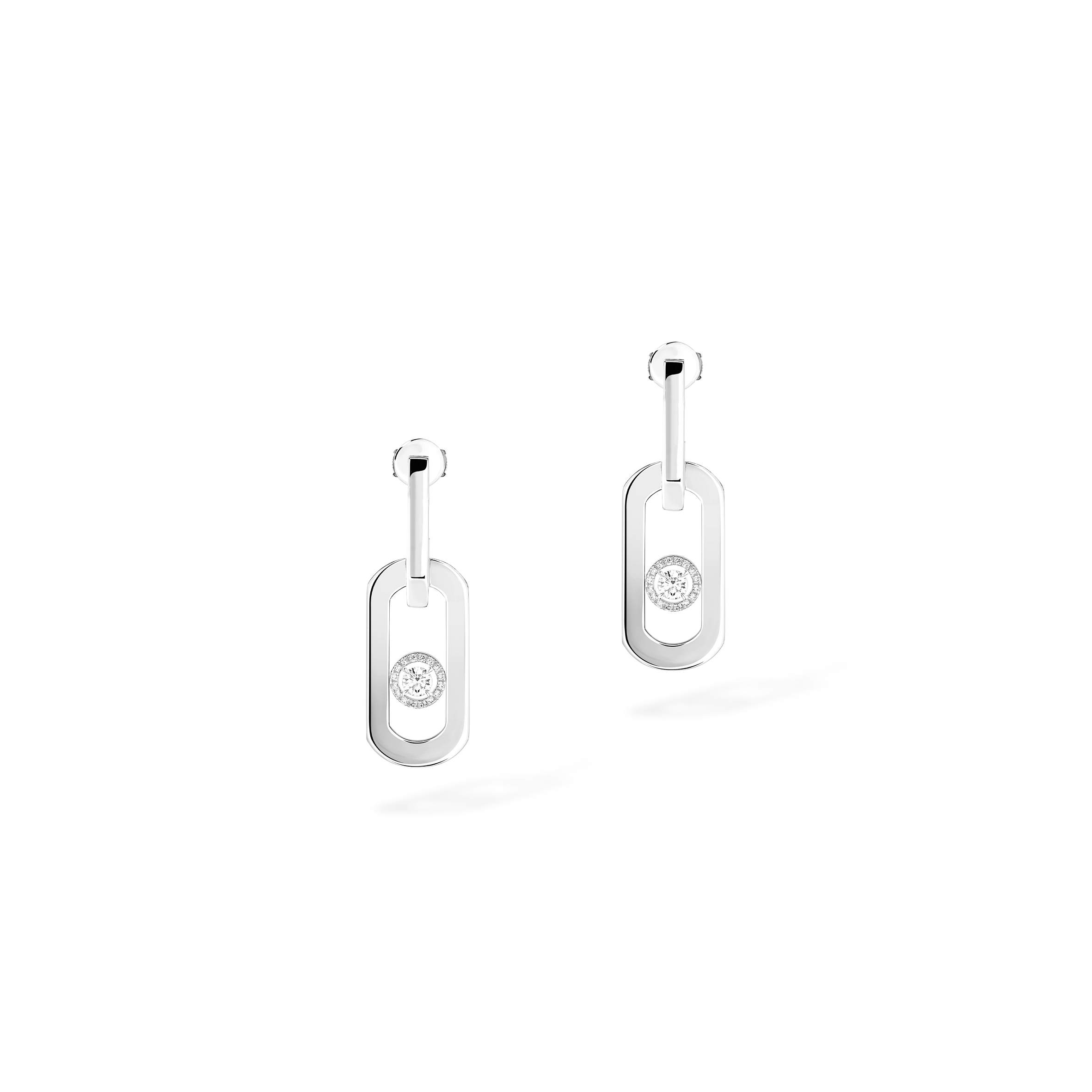 MESSIKA SO MOVE XL PENDANT EARRINGS WHITE GOLD DIAMOND EARRINGS 13132-WG